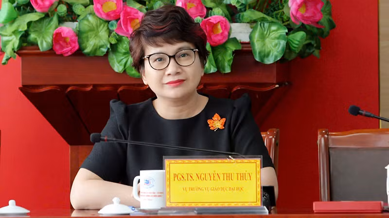 PGS, TS Nguyễn Thu Thủy, Vụ trưởng Giáo dục đại học (Bộ Giáo dục và Đào tạo). 