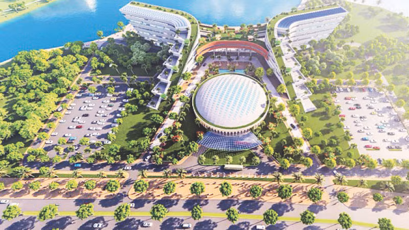 Trung tâm Đổi mới sáng tạo quốc gia (huyện Thạch Thất) là hạt nhân của thành phố phía tây Hà Nội.