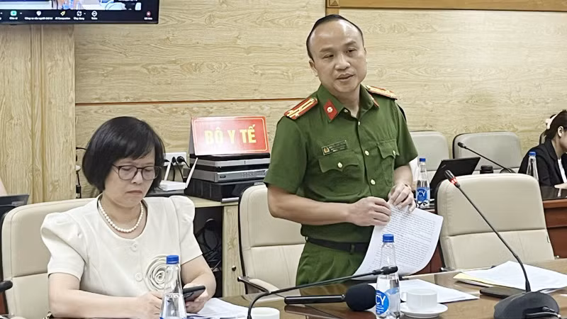 Đại diện đến từ Bộ Công an trao đổi, thảo luận tại hội thảo.