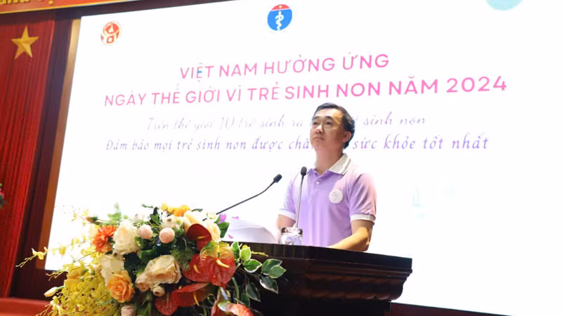 Thứ trưởng Trần Văn Thuấn phát biểu tại Lễ mít-tinh.