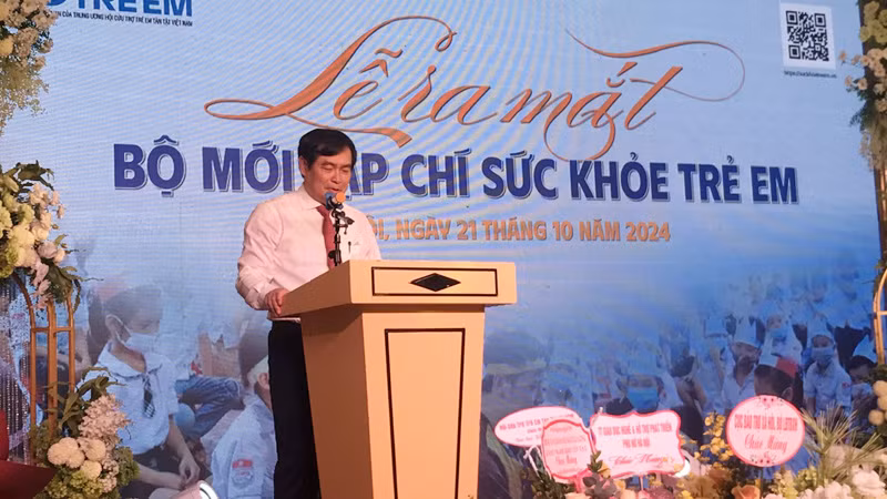 Phó Ban Tuyên giáo Trung ương Phan Xuân Thủy phát biểu tại buổi lễ.