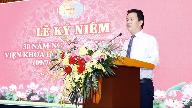 Bộ trưởng Tài nguyên và Môi trường Đặng Quốc Khánh phát biểu tại Lễ kỷ niệm Bộ trưởng Tài nguyên và Môi trường Đặng Quốc Khánh phát biểu tại Lễ kỷ niệm