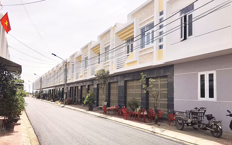 Dự án nhà ở xã hội Nam Hùng Vương, phường Phú Đông, thành phố Tuy Hòa, tỉnh Phú Yên. (Ảnh TRÌNH KẾ)