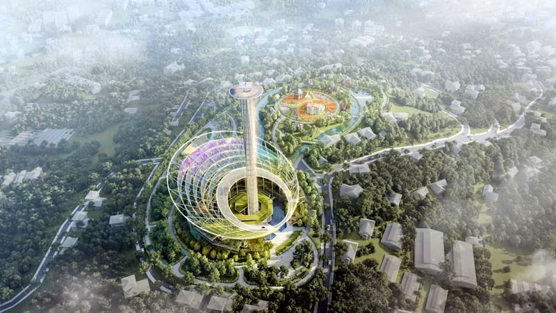 Công trình có kiến trúc mang tính biểu tượng của thành phố du lịch Đà Lạt.