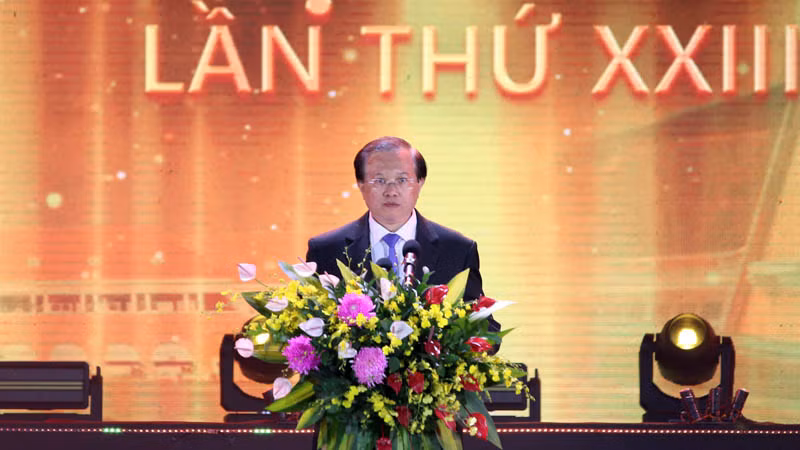 Thứ trưởng Tạ Quang Đông phát biểu khai mạc.