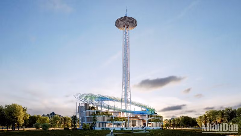 Phối cảnh trụ sở mới Đài Phát thanh và Truyền hình tỉnh Lâm Đồng.