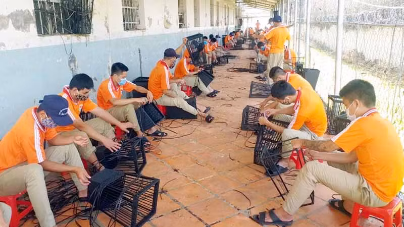 Học viên lao động tại cơ sở cai nghiện ma túy.