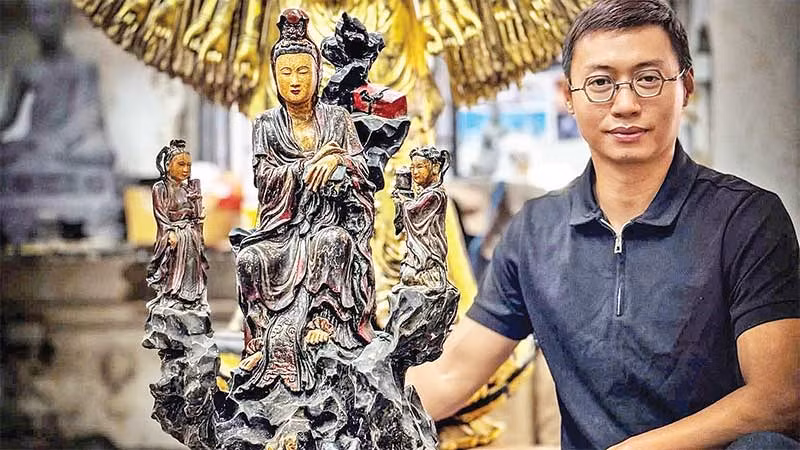 Một sản phẩm 3D về văn hóa Phật giáo do kiến trúc sư Đinh Việt Phương làm số hóa.