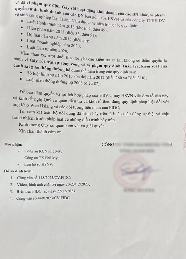 Tăng phụ phí bất thường, 19 doanh nghiệp nước ngoài “kêu cứu” Ủy ban nhân dân tỉnh Bà Rịa-Vũng Tàu ảnh 4