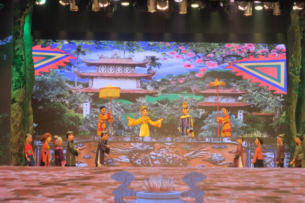 Đoàn Nghệ thuật Múa rối Hải Phòng biểu diễn vở “Lời thề”. (Ảnh: thanhphohaiphong.gov.vn)