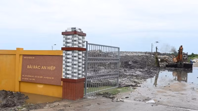 Tỉnh Bến Tre công bố tình huống khẩn cấp sự cố ô nhiễm môi trường tại bãi rác An Hiệp.