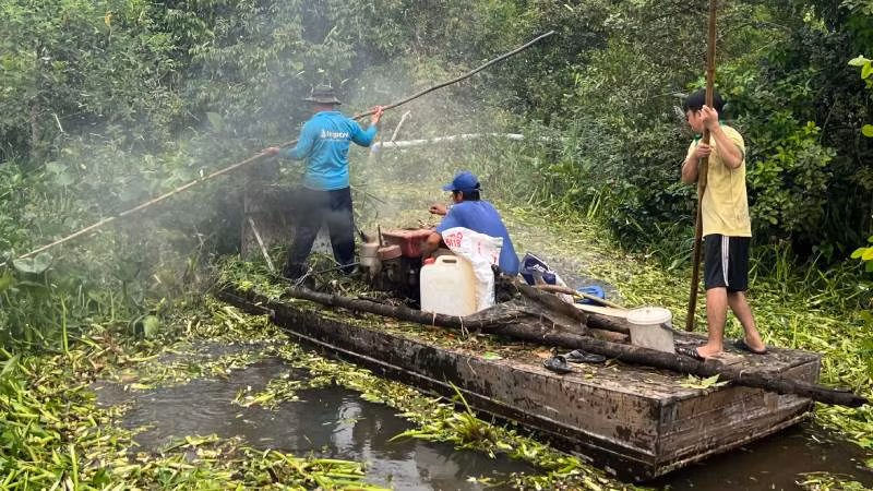 Sông Rạch Mít được khơi thông dòng chảy phục vụ sản xuất và sinh hoạt của người dân.