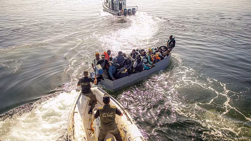 Nhiều người di cư bất hợp pháp từ bờ biển Tunisia sang châu Âu. (Ảnh TUNISIA’S DEAL)