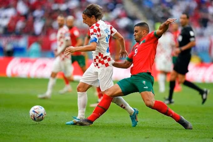 Lối chơi chặt chẽ của Maroc đã giúp họ cầm hòa đương kim á quân Croatia.