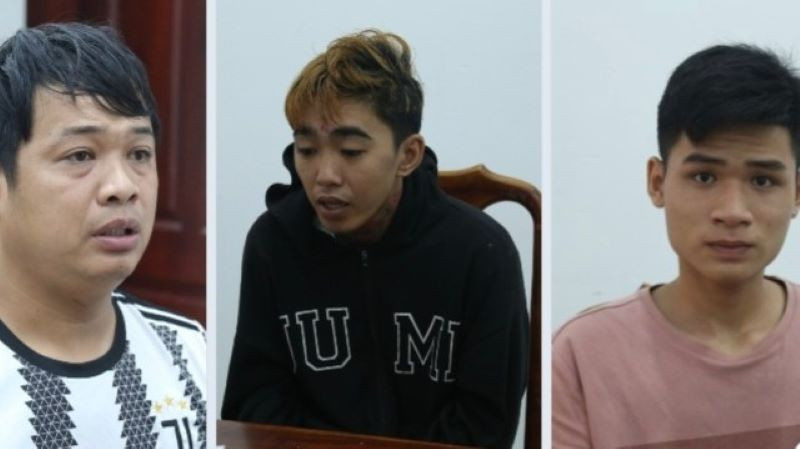 Các đối tượng bị tạm giữ.