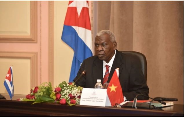 Chủ tịch Quốc hội chính quyền nhân dân Cuba Esteban Lazo Hernandez. (Ảnh: TTXVN)