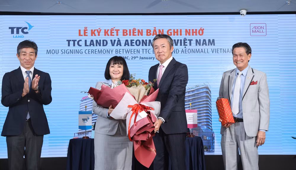 TTC Land đã nỗ lực đàm phán, làm việc với Aeon Mall Việt Nam để ký kết biên bản ghi nhớ hợp tác thuê tổng khối thương mại tại dự án TTC Plaza Đà Nẵng