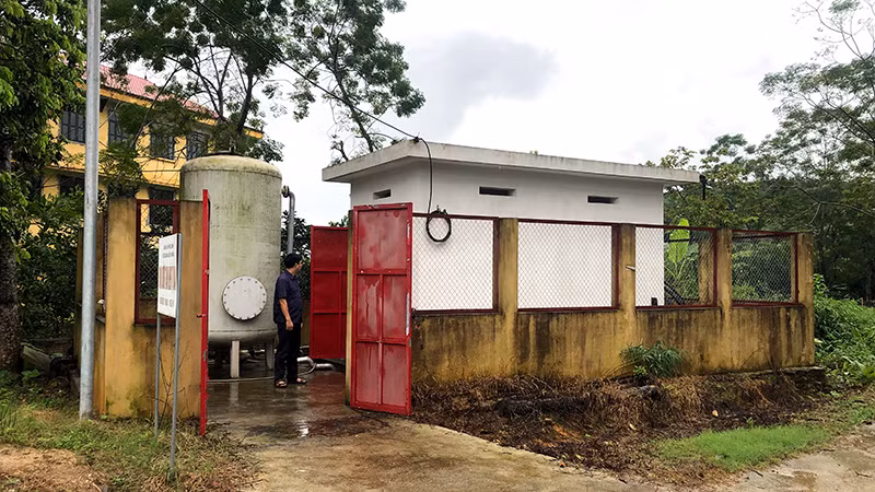 Công trình cấp nước sinh hoạt tập trung xã Phúc Ninh, huyện Yên Sơn, tỉnh Tuyên Quang chỉ hoạt động được 65% công suất.