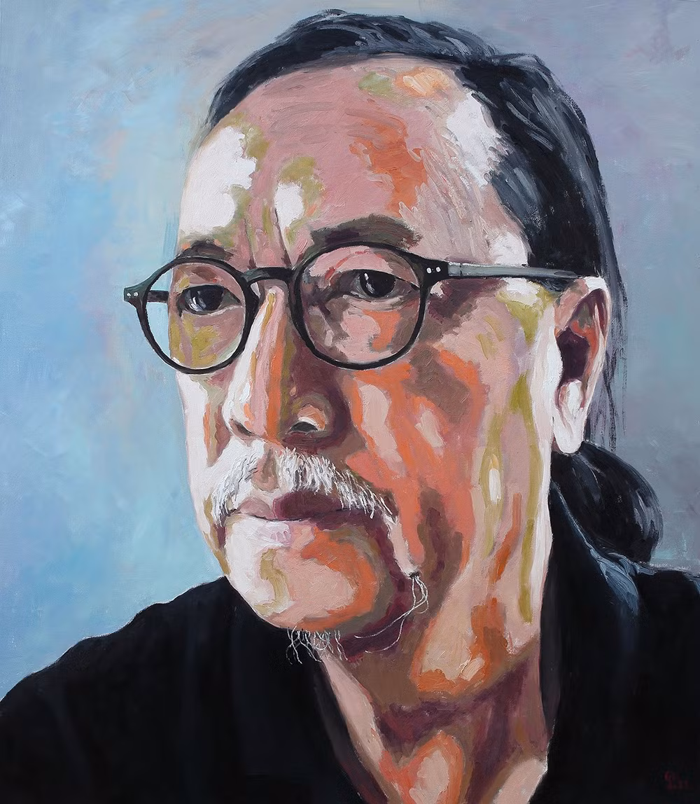 Tự họa của Phạm Luận.