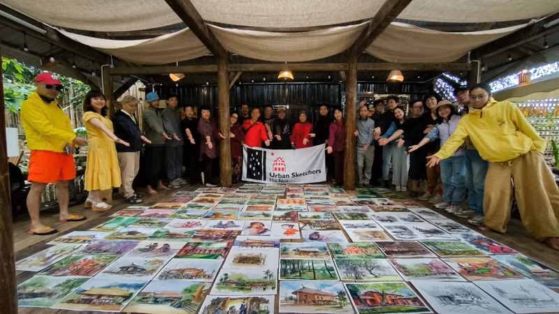 Những tác phẩm ký họa trong hành trình khám phá vùng cao A Lưới ( Thừa Thiên Huế). 