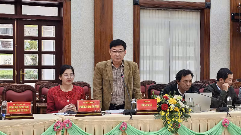Tổng Biên tập Báo Gia Lai phát biểu đóng góp ý kiến