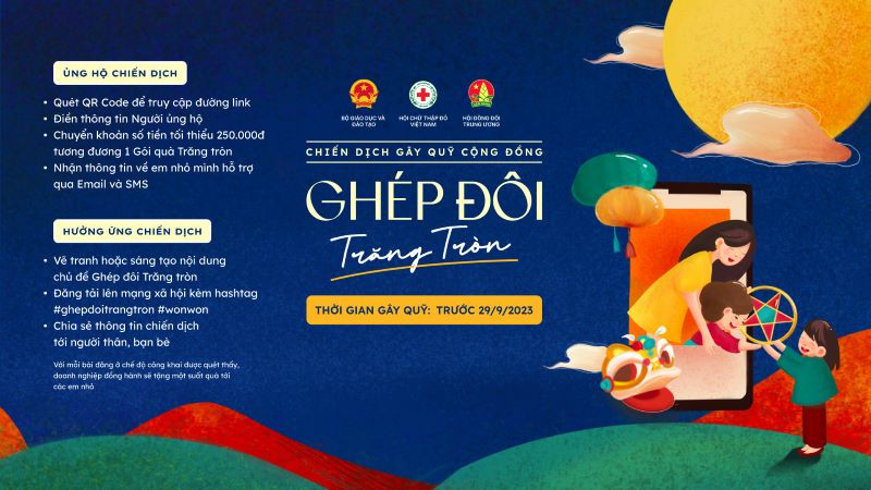 Chiến dịch gây quỹ cộng đồng "Ghép đôi trăng tròn". 