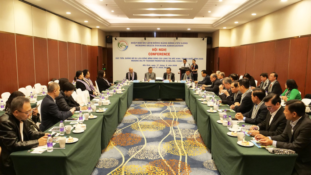 Quang cảnh Hội nghị xúc tiến, quảng bá du lịch đồng bằng sông Cửu Long tại Bắc Kinh, Trung Quốc năm 2025.