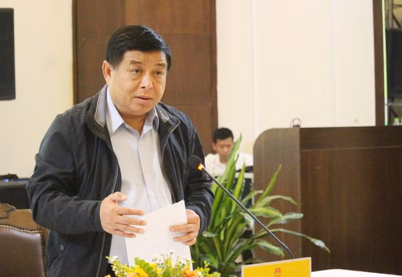 Phó Thủ tướng Nguyễn Chí Dũng phát biểu tại buổi làm việc.