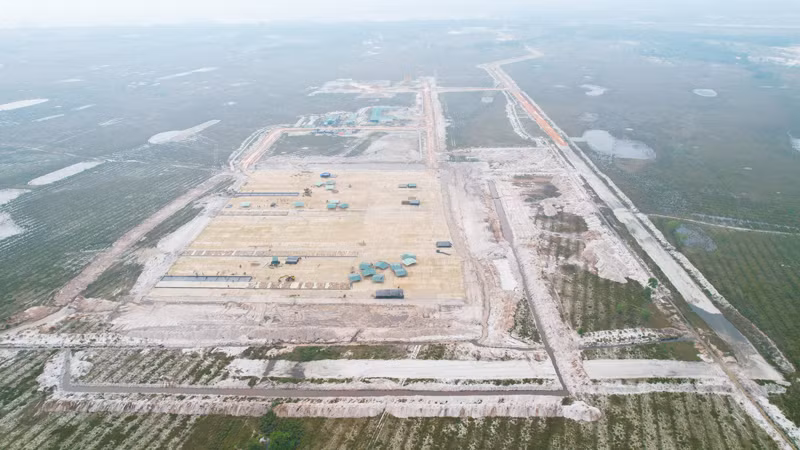 Cảng hàng không Quảng Trị được xây dựng tại huyện Gio Linh đang dần được hình thành.