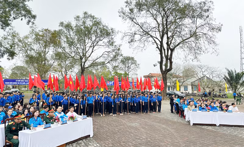 Lễ Lễ khởi động Tháng Thanh niên năm 2025 diễn ra tại huyện Hải Lăng.