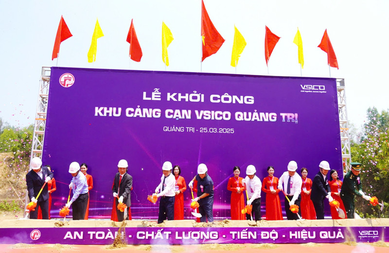 Nghi thức khởi công Khu cảng cạn Vsico Quảng Trị.