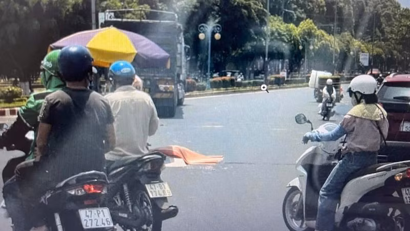 Hiện trường vụ tai nạn.