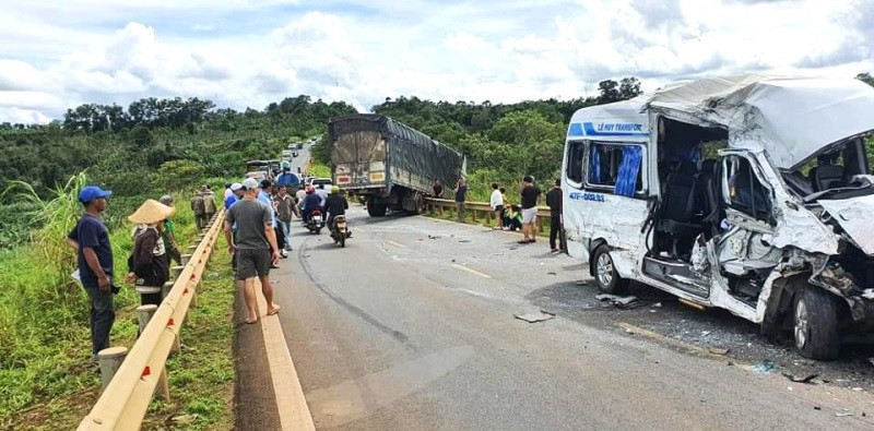 Hiện trường vụ tai nạn.
