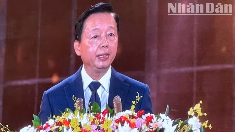 Phó Thủ tướng Chính phủ Trần Hồng Hà phát biểu tại lễ khai mạc Lễ hội Cà-phê Buôn Ma Thuột lần thứ 9 năm 2025.