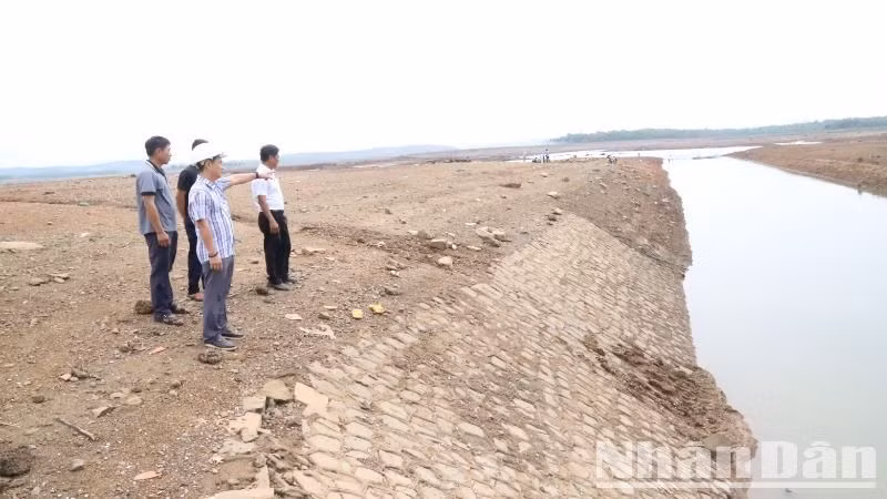 Lãnh đạo Công ty trách nhiệm hữu hạn một thành viên quản lý công trình thủy lợi Đắk Lắk kiểm tra và chỉ đạo công tác phòng chống hạn cho cây trồng trên địa bàn huyện Ea Súp.