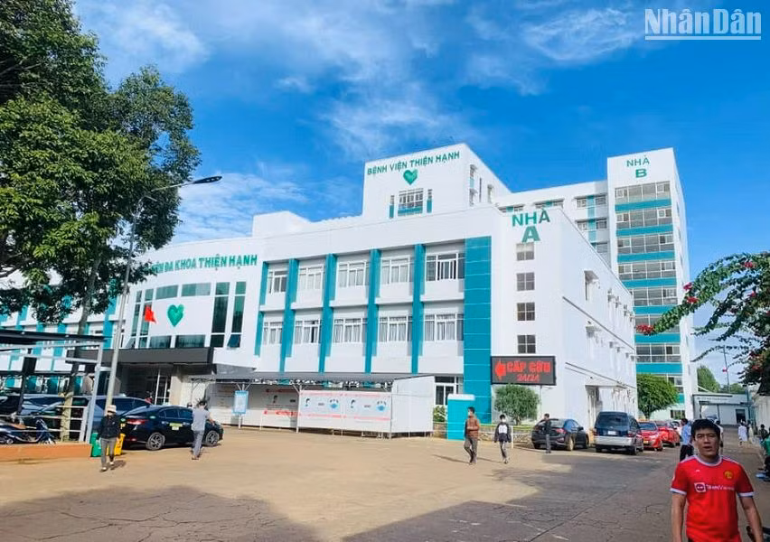 Bệnh viện đa khoa Thiện Hạnh, nơi xảy ra sự việc.