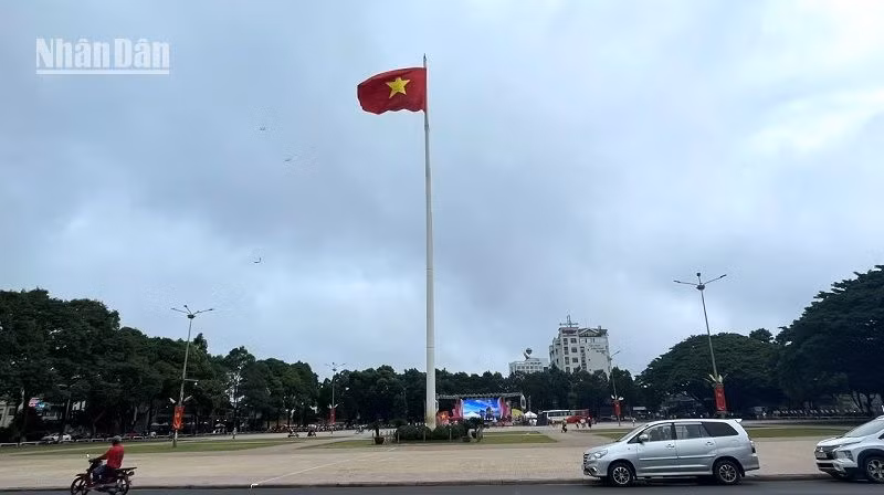 Quảng trường 10/3 thành phố Buôn Ma Thuột, nơi diễn ra nhiều hoạt động kỷ niệm 78 năm Quốc khánh Nước Cộng hòa xã hội chủ nghĩa Việt Nam.