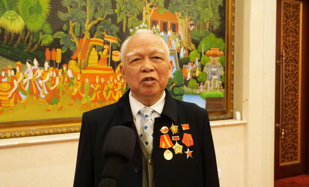 Ông Hoàng Bách Thu, cựu chiến binh Trung Quốc giúp Việt Nam trong kháng chiến chống Mỹ.