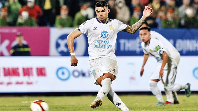 CLB Thép Xanh Nam Định đang thi đấu khởi sắc tại V.League năm nay. Ảnh: TXNĐ FC