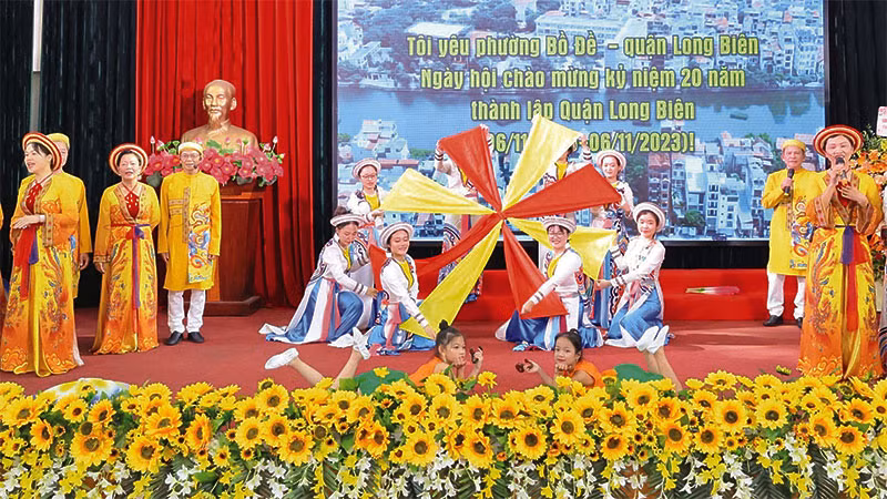 Một tiết mục tham gia hội thi Tôi yêu Bồ Đề - Long Biên.