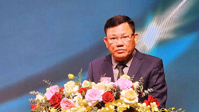 Lãnh đạo tỉnh Thanh Hóa phát biểu tại lễ khai trương.