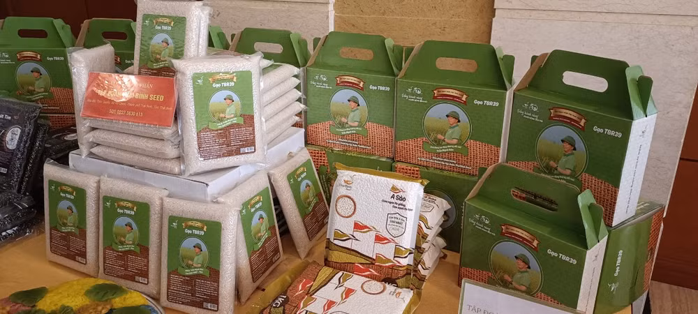 Những thương hiệu gạo chất lượng của tỉnh Thái Bình đã có mặt tại hệ thống siêu thị và trung tâm thương mại lớn.