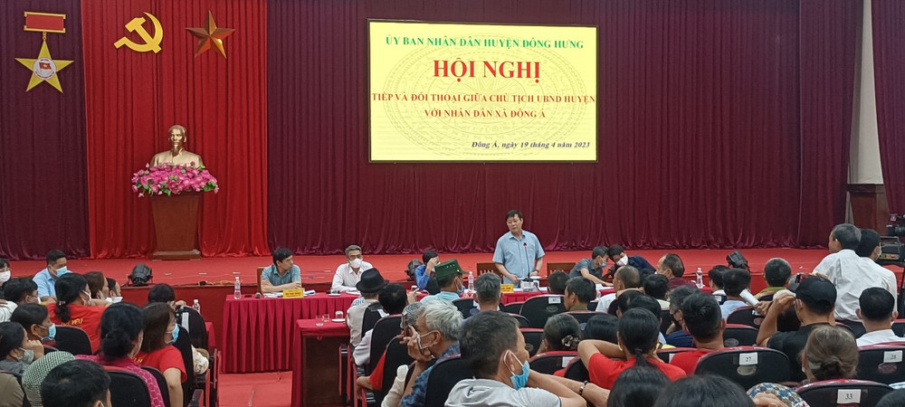 Quang cảnh buổi đối thoại.