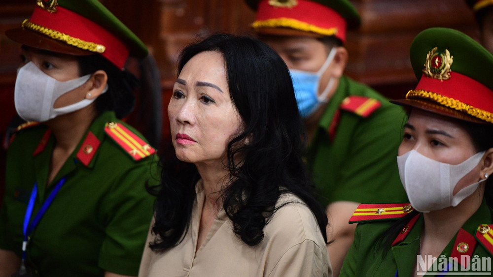 Bị cáo Trương Mỹ Lan tại tòa.