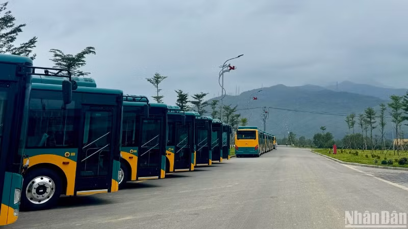 Các xe buýt điện của Futa Bus Lines sẽ tham gia vận hành các tuyến buýt kết nối đến Metro số 1 (Bến Thành - Suối Tiên).