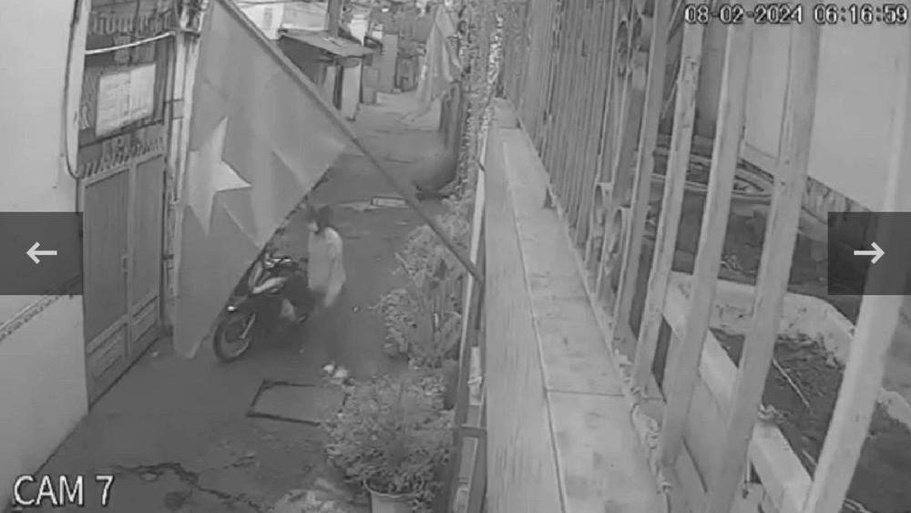 Hình ảnh nạn nhân ghi lại từ camera người dân.