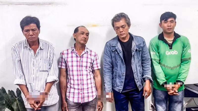 Các lái xe tại Cơ quan Công an.