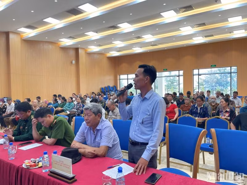 Ông Nguyễn Đức Cảnh, Trưởng thôn Tân Tiến, xã Thái Đô, huyện Thái Thụy, tỉnh Thái Bình ghi nhận những việc làm của nhà máy trong giảm thiểu tác động đến môi trường.