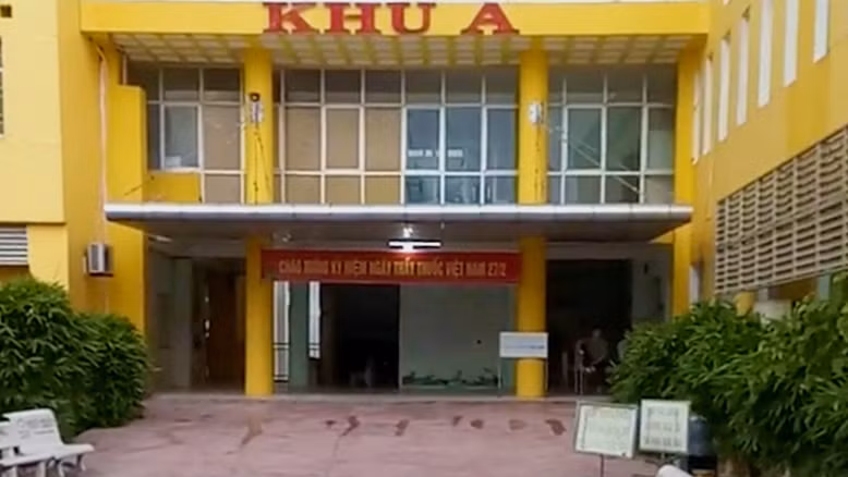 Khu vực điều trị. (Ảnh cắt từ clip)