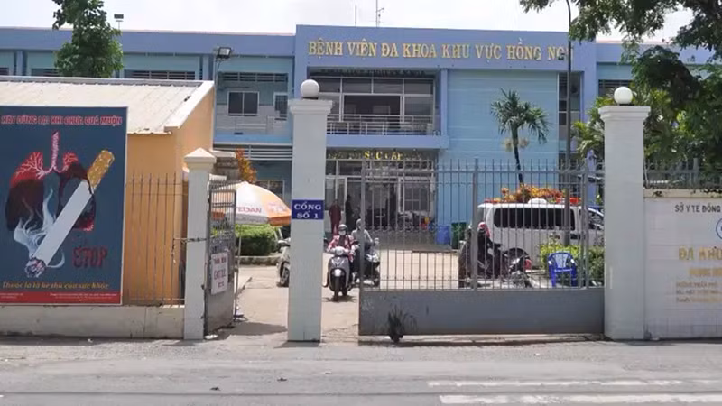 Bệnh viện đa khoa khu vực Hồng Ngự. (Ảnh: CTV)